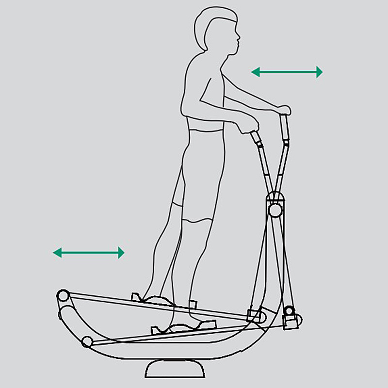 Aparat fitness bicicleta eliptica AF105