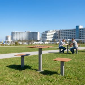 Masa sah de exterior cu 2 locuri UMM41 parc jucatori