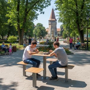 Masa sah de exterior cu 4 locuri UMM42 parc