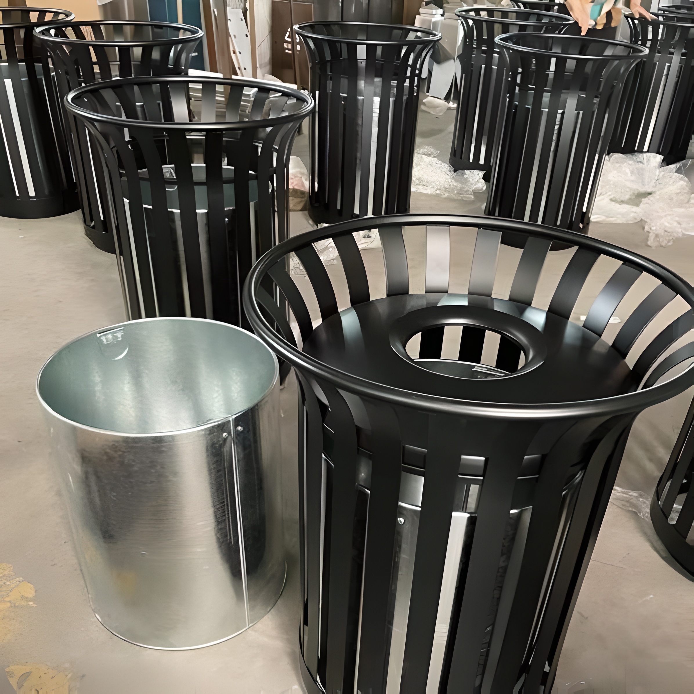 Cos stradal din otel galvanizat UMM219 - Urban Market SRL