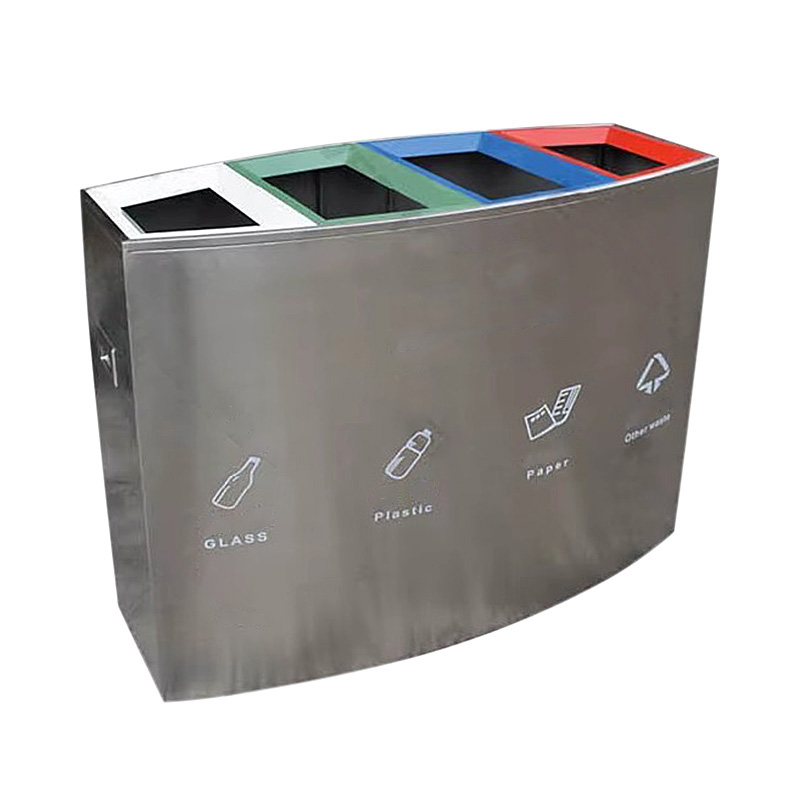 Cos stradal colectare selectiva din otel inoxidabil UM235