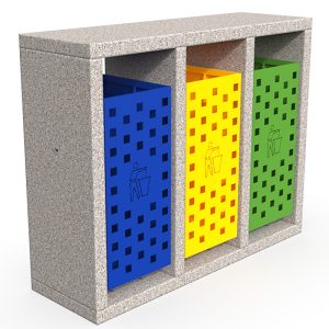 Cos stradal colectare selectiva din granit UM553