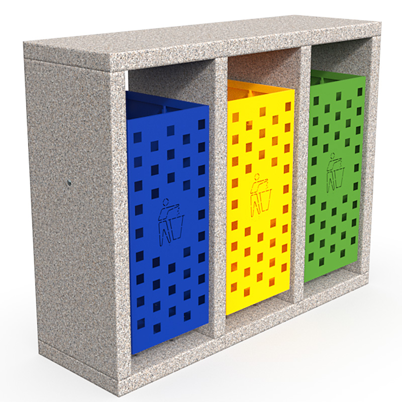 Cos stradal colectare selectiva din granit UM553