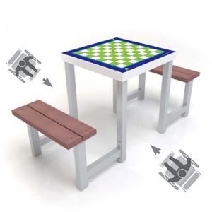 Masa de sah pentru exterior CF221 2 locuri si inclusiva