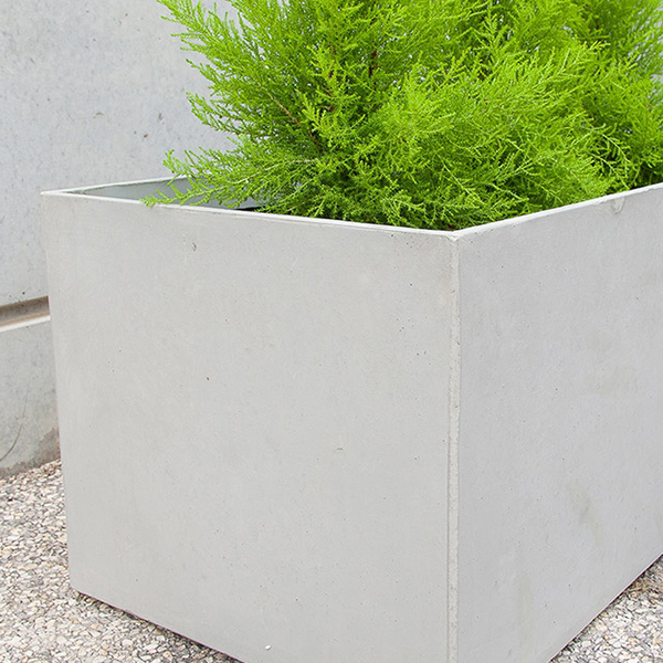 Jardiniera dreptunghiulara din beton - imagine 2