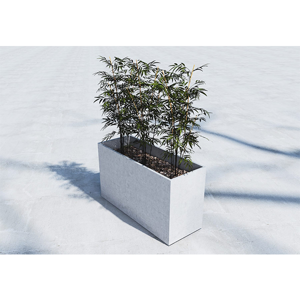 Jardiniera dreptunghiulara din beton