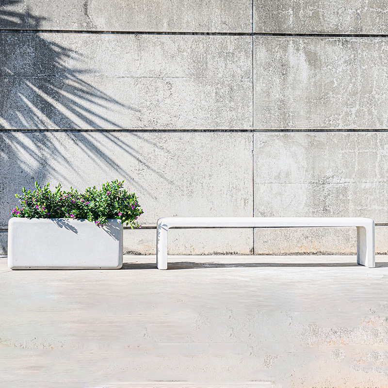 Jardiniera dreptunghiulara din beton UM861 amenajare urbana