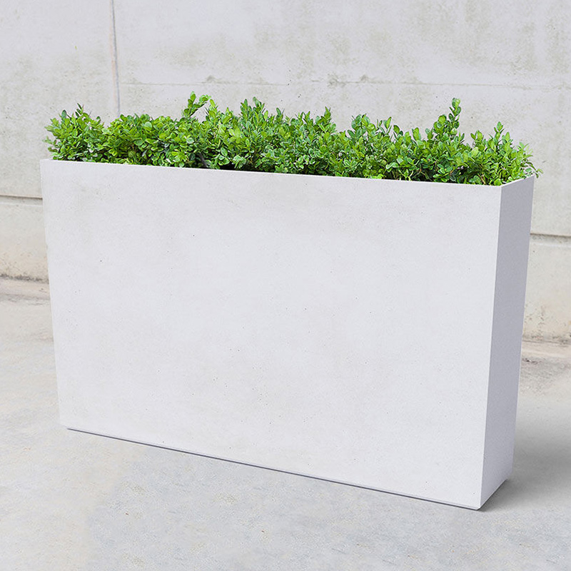Jardiniera dreptunghiulara mica din beton UM878 plante naturale