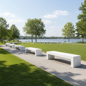 Banca stradala din beton UM989 amenajare parc