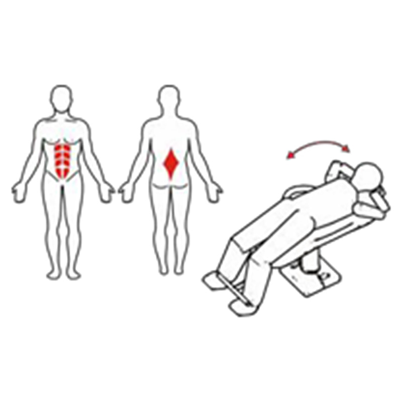 Aparat fitness Banca Abdomen si Spate AF211 utilizare miscare aer liber