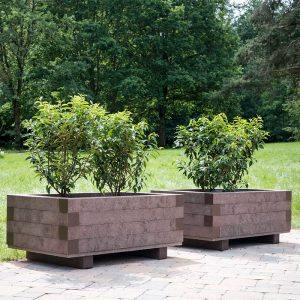 Jardiniera stradala din plastic reciclat UM1804 amenajare parc