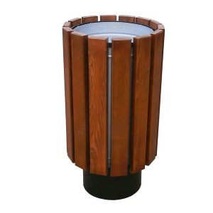 Cos stradal din rigle de lemn si cuva din otel UM1942