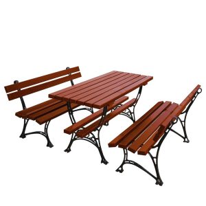 Set pentru terase cu banci cu spatar si masa UM1678