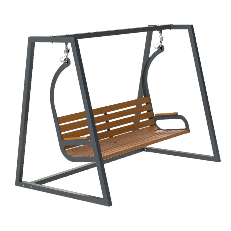 Balansoar modern din lemn si otel galvanizat UM1663