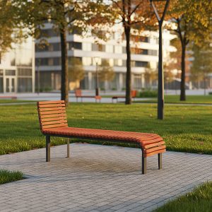 Banca stradala lunga tip sezlong UM1672 amenjare parc