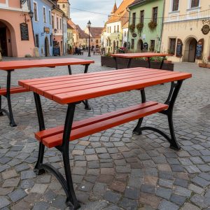 Masa dreptunghiulara pentru terasa cu picioare din fonta UM1685