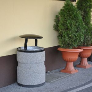 Cos stradal din beton cu forma rotunda cu sau fara capac UM1860