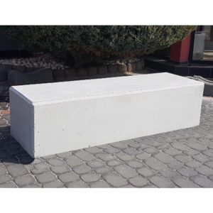 Banca stradala din beton arhitectural cu sau fara sezut din lemn UM2076