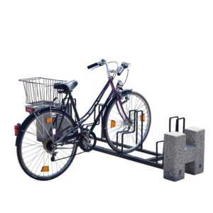 Rastel metalic pentru 4 biciclete cu baza din beton UM2080