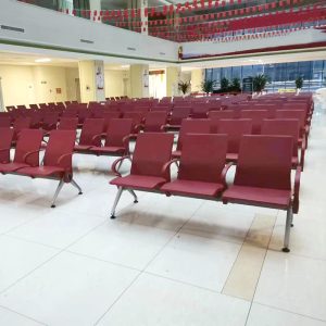 Banca de asteptare din aluminiu cu sezut din poliuretan UMM068 sala festivitati