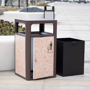Cos de gunoi stradal cu scrumiera UM3227A Urban Market srl