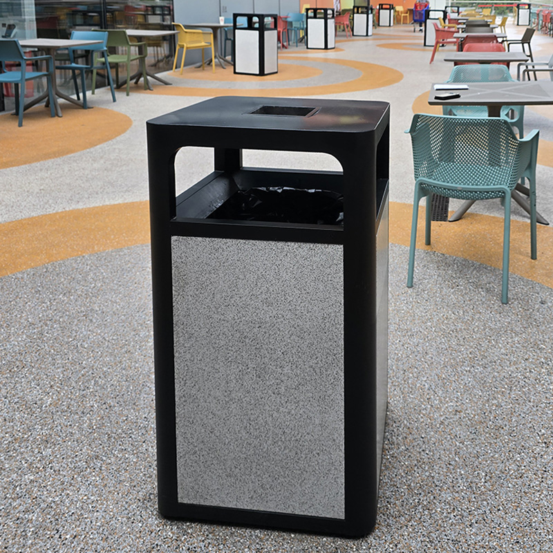 Cos de gunoi stradal cu scrumiera UM3227 Urban Market SRL