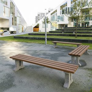 Banca stradala din beton M105 cartier