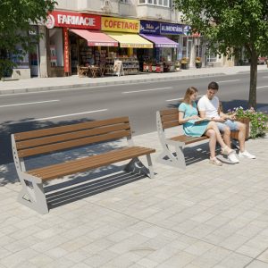 Banca stradala din otel M151 oras