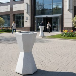Scrumiera stradala din beton armat UM2910 centru comercial cladiri birouri