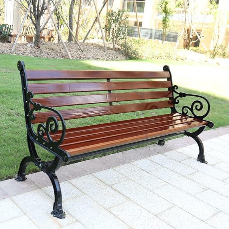 Banca stradala din aluminiu cu spatar si cotiere UMM1010