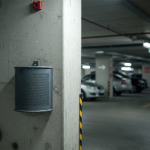 Cos de gunoi montare pe perete de beton UMHB02