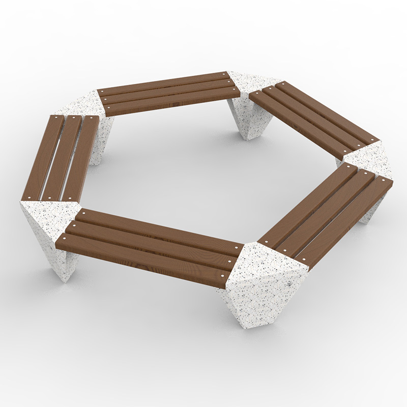 Banca circulara din beton fara spatar M183 Urban Market SRL