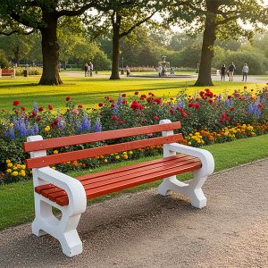 Banca stradala din beton cu cotiere UMF104 amenajare parc