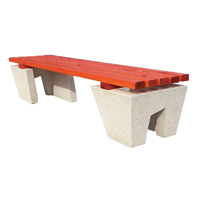 Banca stradala din beton cu sezut din lemn UMF110 Urban Market srl