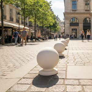 Bolard din beton UMF128 amenajare piata
