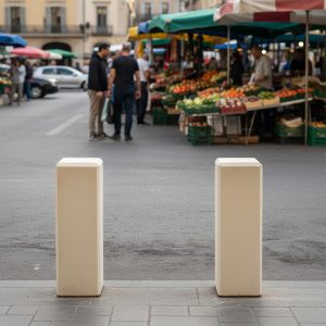 Bolard din beton UMF130 amenajare piata