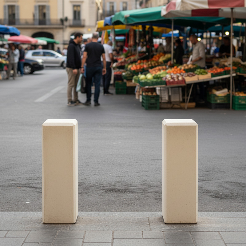 Bolard din beton UMF130 amenajare piata