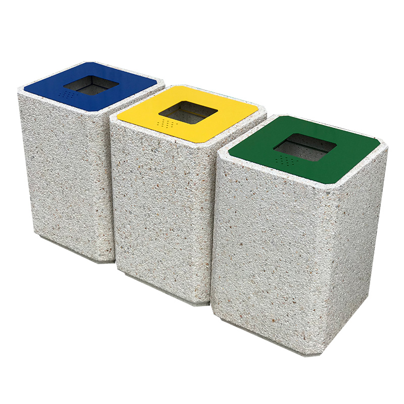 Cos stradal de gunoi selectiv din beton UMK318