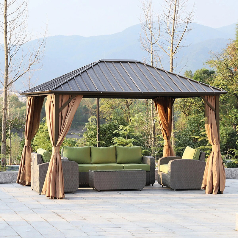 Pavilion-cort gradina din aluminiu UMW07