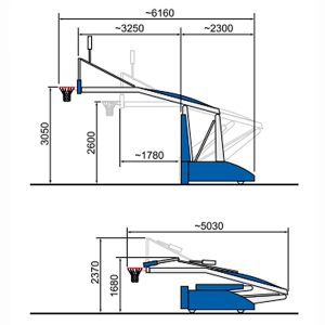 Cos mobil de baschet mobil ES795 dimensiuni