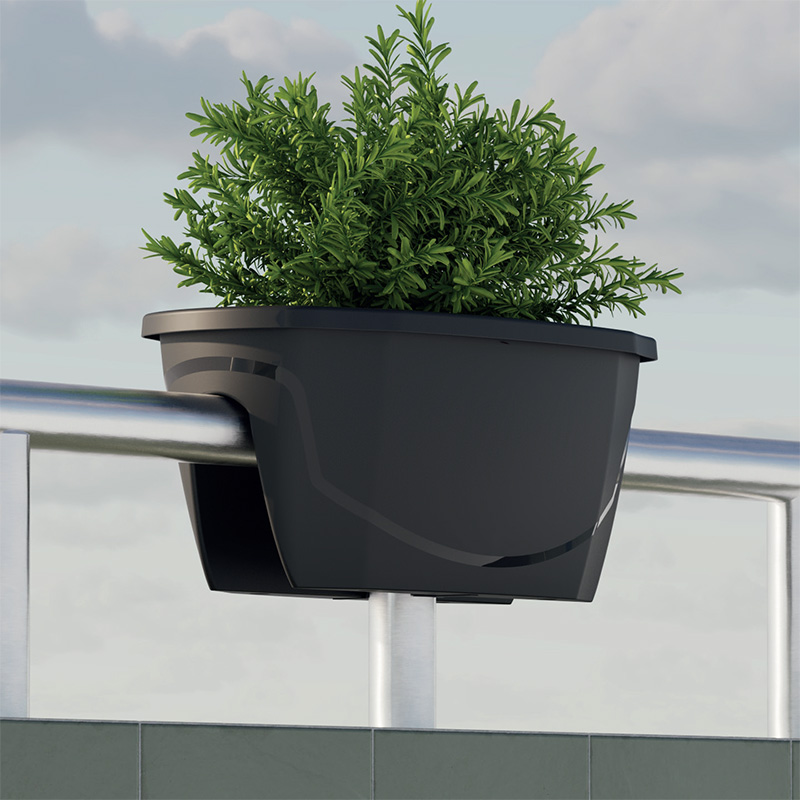 Ghiveci de flori suspendat pentru exterior UMSR102 Ghiveci flori pentru balustrada balcon