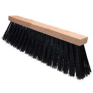 Perie stradala mare cu fibra PET si maner de lemn UMC147 urban market srl