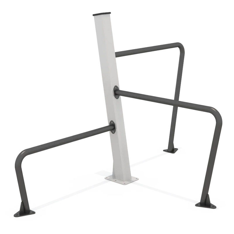 Echipament fitness exterior Bara tripla pentru flotari si tractiuni AFP103