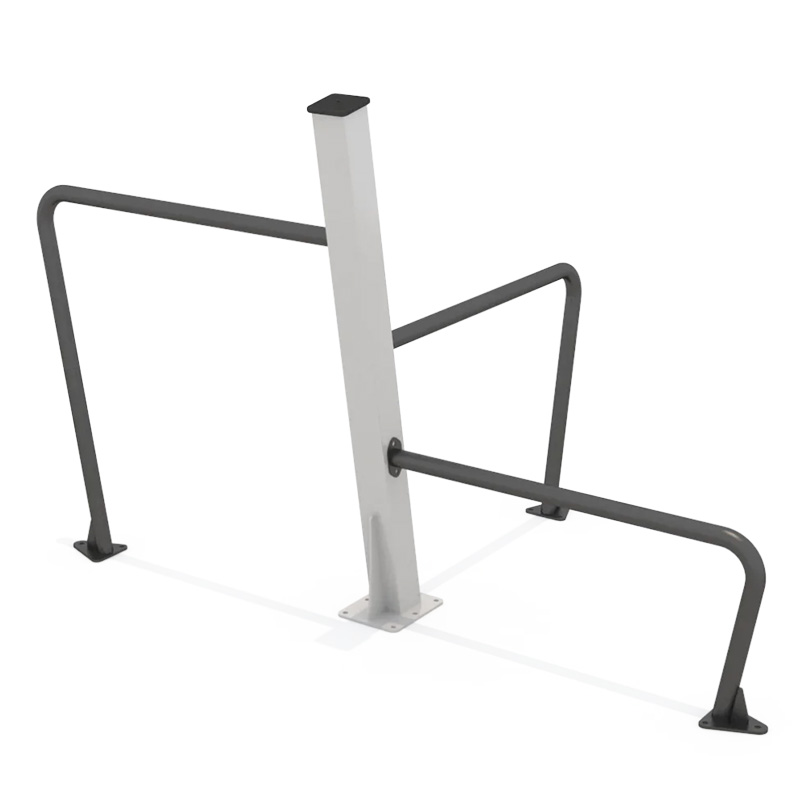 Echipament fitness exterior Bara tripla pentru flotari si tractiuni AFP103