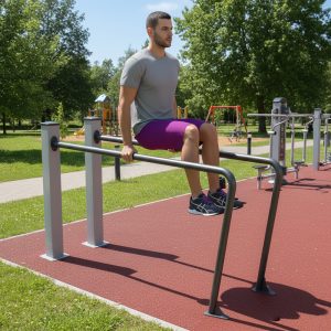 Echipament fitness exterior Bare paralele AFP104 sport in parc