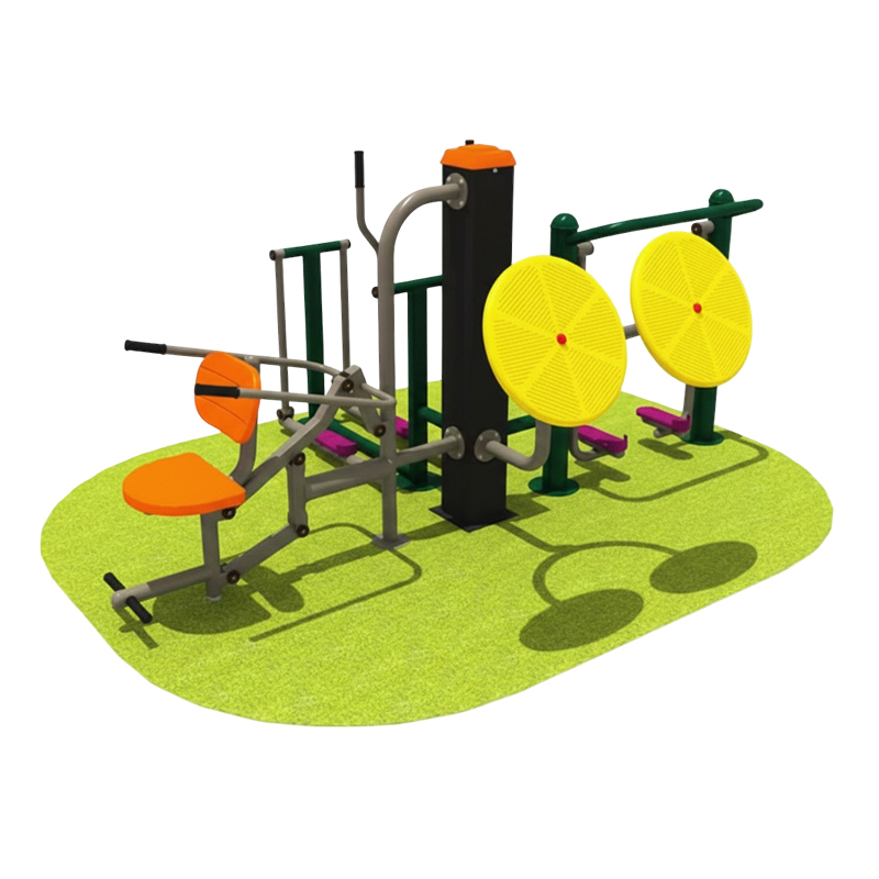 Aparat fitness cvadruplu pentru brate, abdomen si picioare