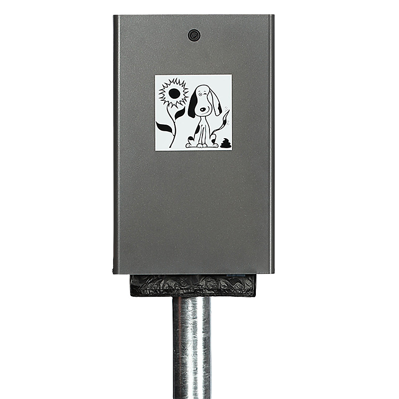 Dispenser de saci pentru dejectii canine UM648 montare stalp
