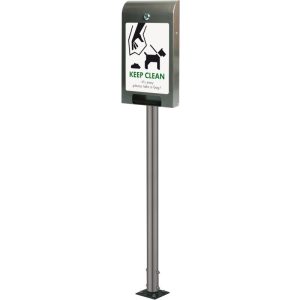 Dispenser pentru saci pentru caine UM647 montare stalp