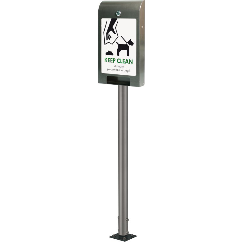 Dispenser pentru saci pentru caine UM647 montare stalp