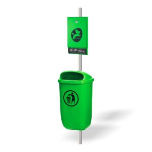 Recipient pentru saci de excremente de caine UM645 verde